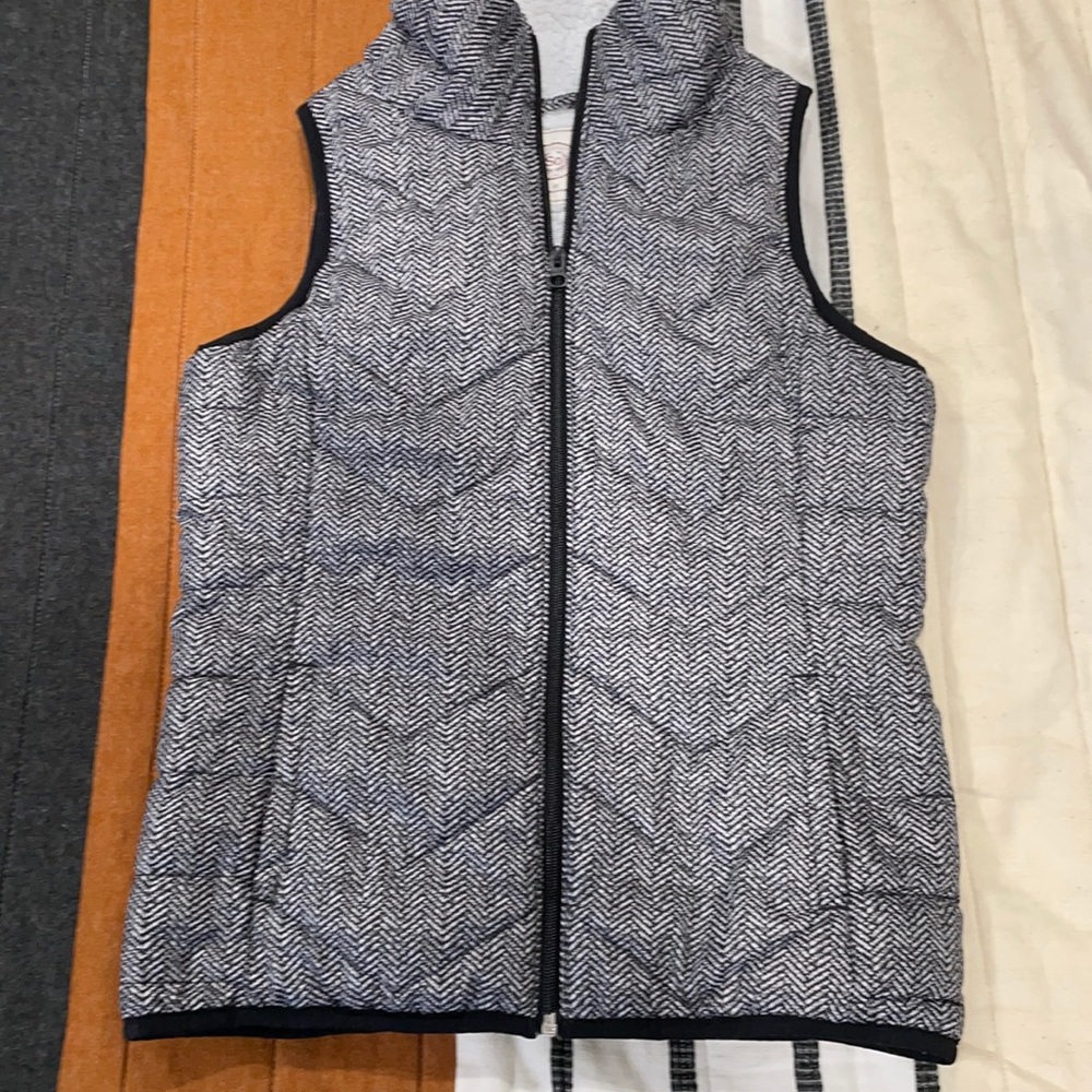 Chevron Sherpa lined vest
